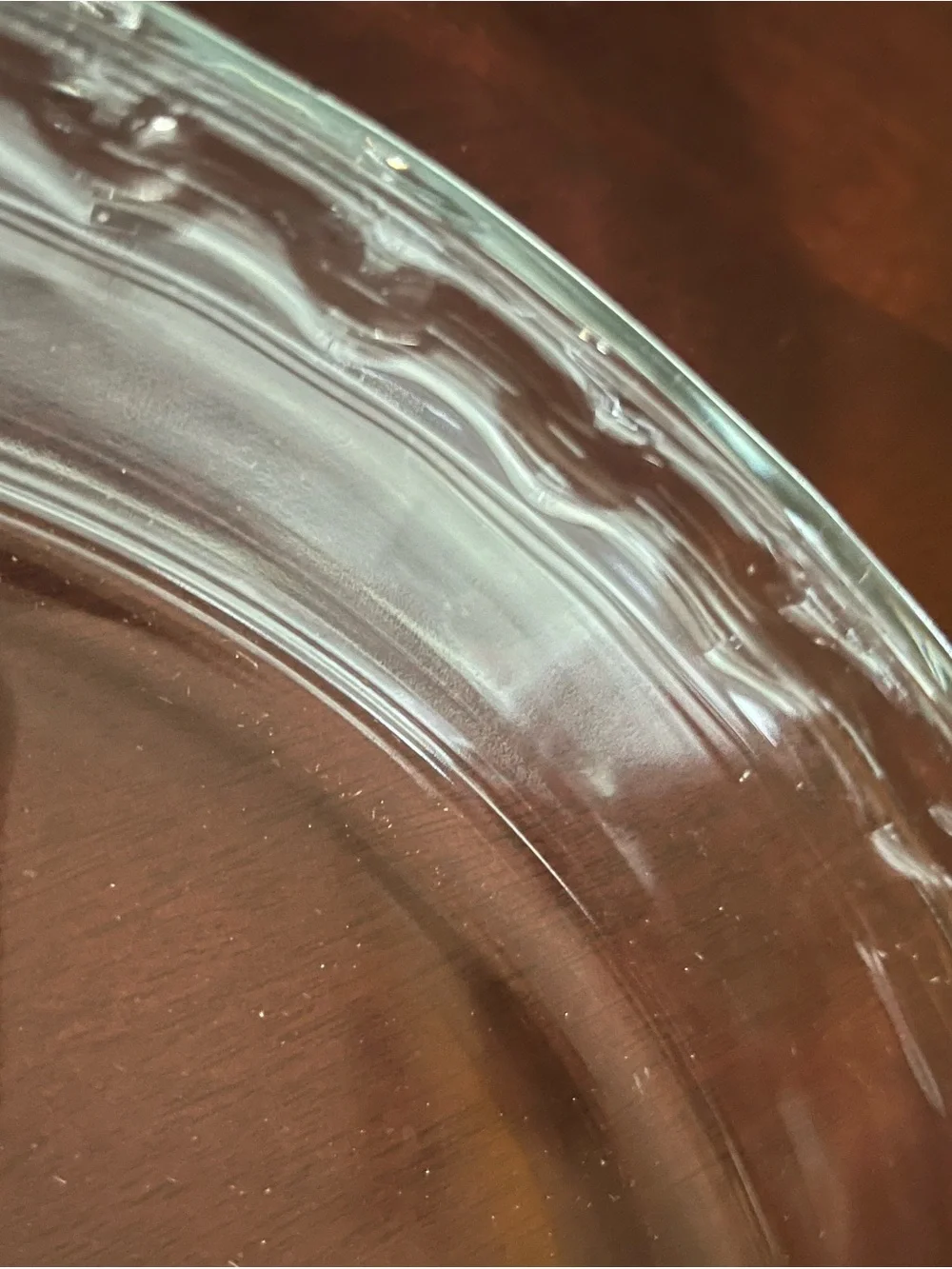 Vintage Anchor Hocking Clear Glass Round Baking Dishes w/ Handles